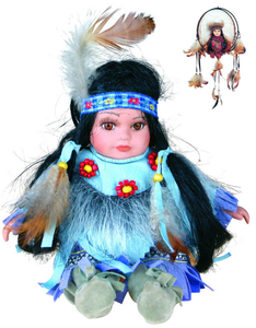8" Native Doll w/Dreamcatcher DC08142
