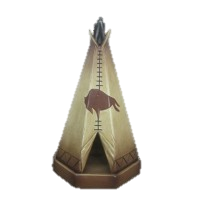 Smoke Signal Tee Pee Incense Burner<BR>HD 43493