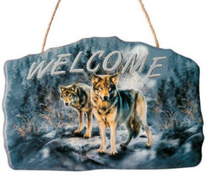 Wolf Welcome Sign    DC 12144A