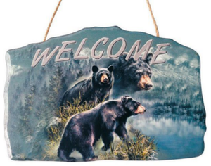 Black Bear Welcome Sign    DC 12144E
