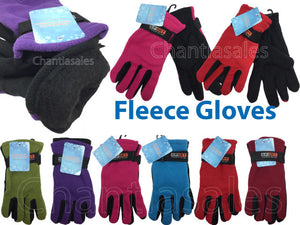 Ladies fleece sport gloves